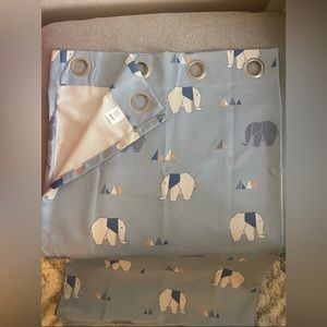 HEAVY DUTY- babyboy top ring nursery curtains